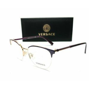 Versace Women's Violet and Gold Eyeglasses!
